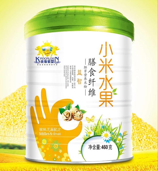 金盾爱婴核桃芝麻配方小米水果