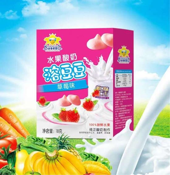 金盾爱婴溶豆豆草莓味