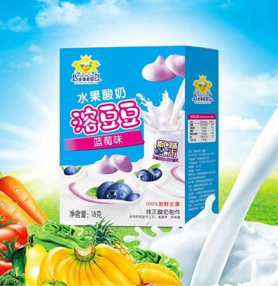 金盾爱婴溶豆豆蓝莓味