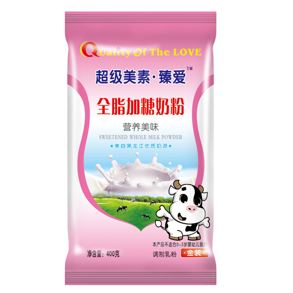 超级美素臻爱+全脂加糖奶粉
