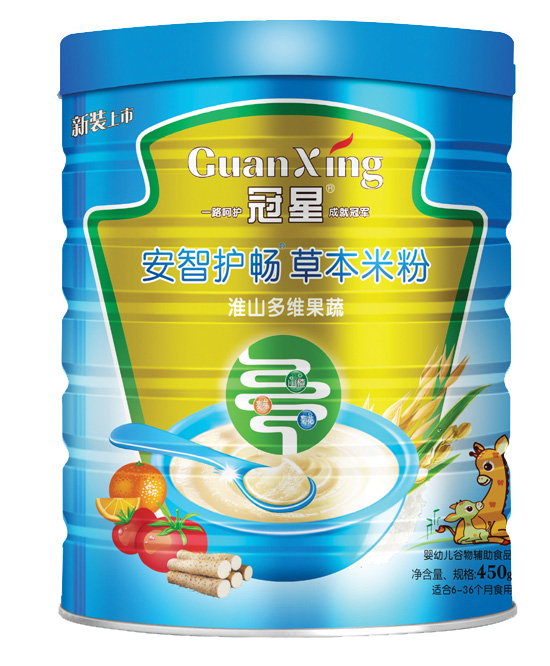 冠星淮山多维果蔬益生菌450克听装