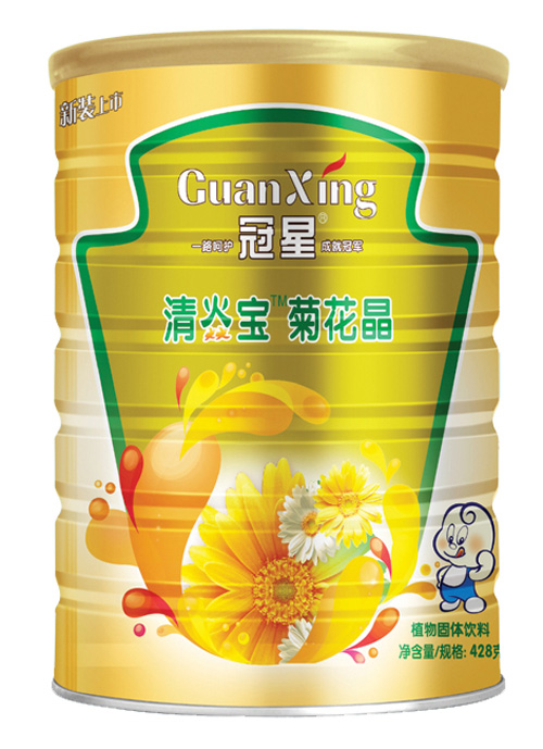冠星清焱宝菊花晶428克听装
