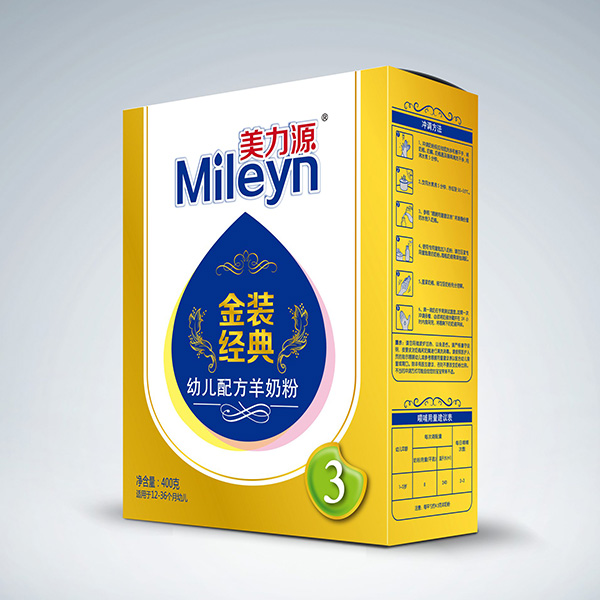 美力源金装经典幼儿配方羊奶粉盒装400克3段