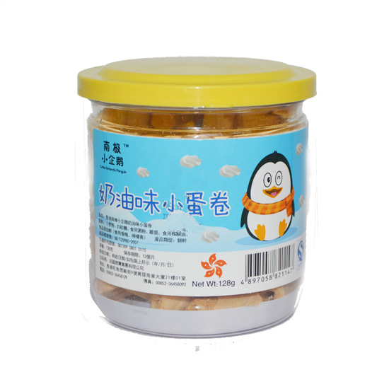 南极小企鹅奶油味小蛋卷