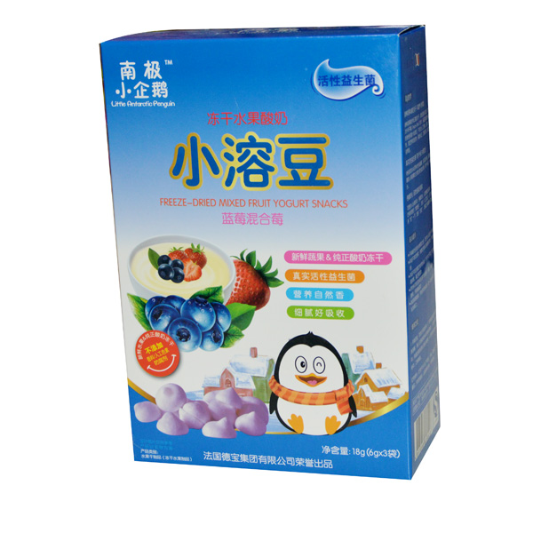 南极小企鹅蓝莓混合莓小溶豆