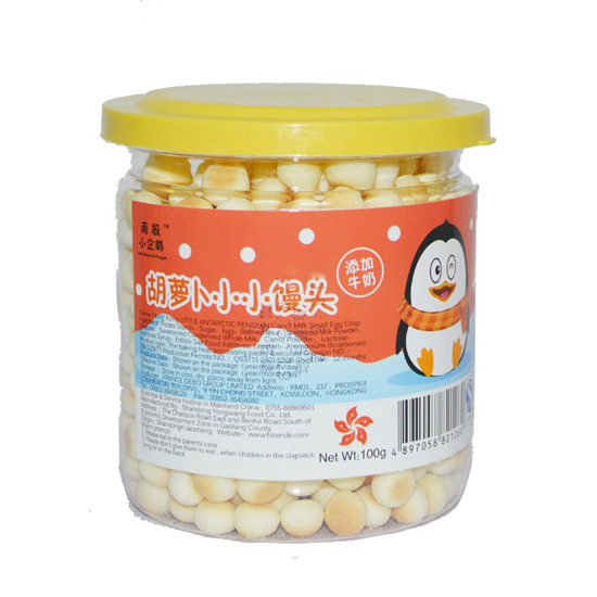 南极小企鹅胡萝卜小小馒头100g