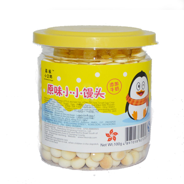 南极小企鹅原味小小馒头100g