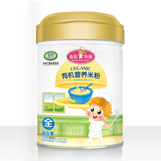 麦拉小厨-有机米粉罐装-益生菌