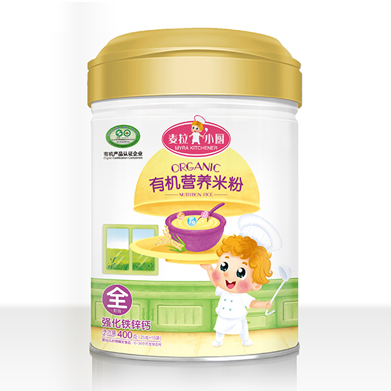 麦拉小厨-有机米粉罐装-强化钙铁锌