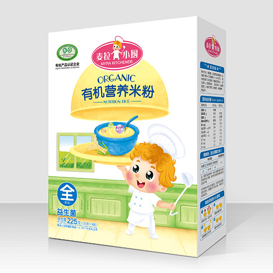麦拉小厨-有机米粉盒装-益生菌