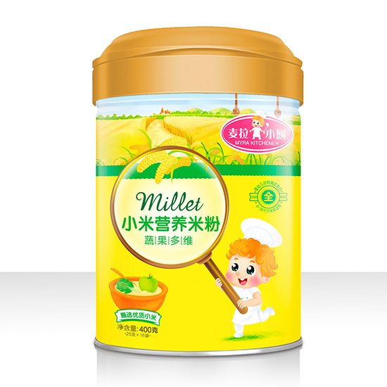 麦拉小厨-小米营养米粉罐装-蔬果多维