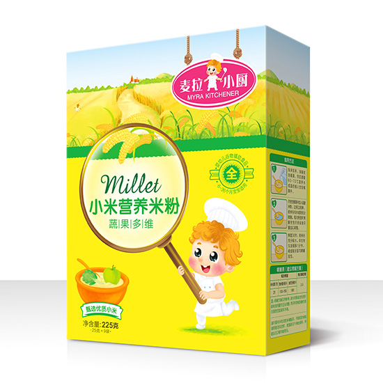 麦拉小厨-小米营养米粉盒装-蔬果多维
