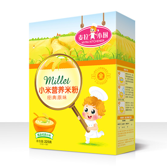 麦拉小厨-小米营养米粉盒装-经典原味