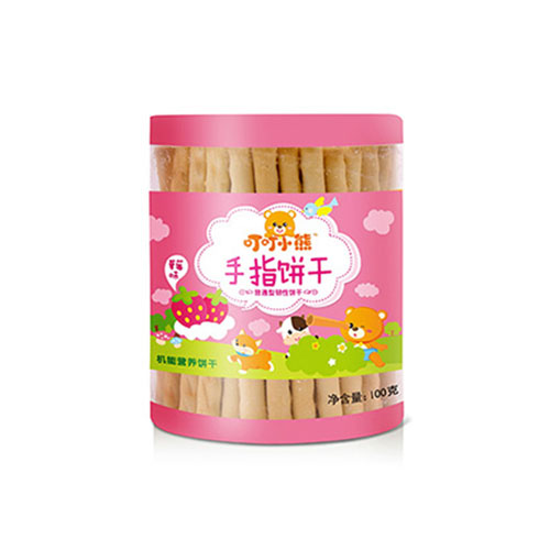 叮叮小熊手指饼干-草莓味