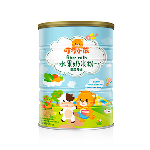 叮叮小熊水果奶米粉罐装-果蔬多维