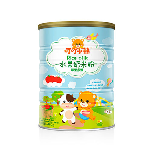 叮叮小熊水果奶米粉罐装-苹果多维