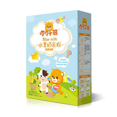 叮叮小熊水果奶米粉盒装-香蕉果蔬