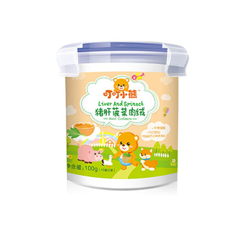 叮叮小熊肉绒-猪肝菠菜