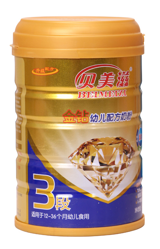 贝美滋金钻婴儿配方奶粉听装3段