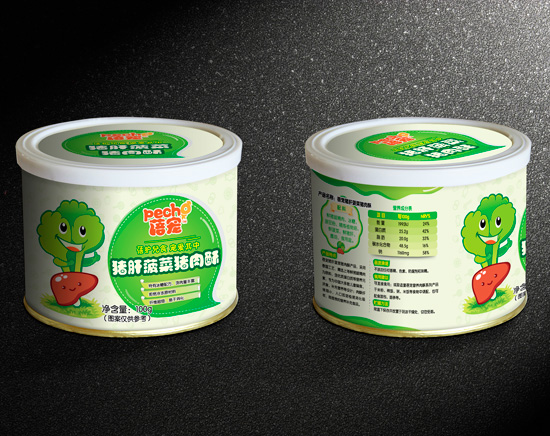 蓓宠菠菜猪肝猪肉酥