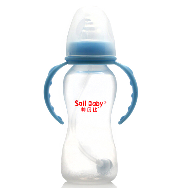 帅贝比奶瓶240ML时尚-蓝