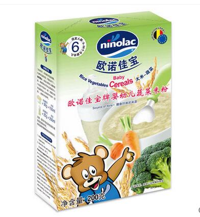 欧诺佳宝NINOLAC婴幼儿蔬菜米粉