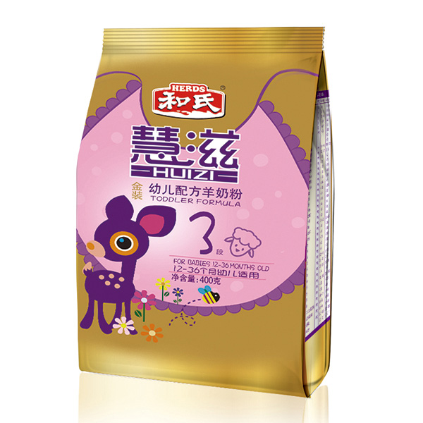 慧滋幼儿配方羊奶粉400克金装3段袋装