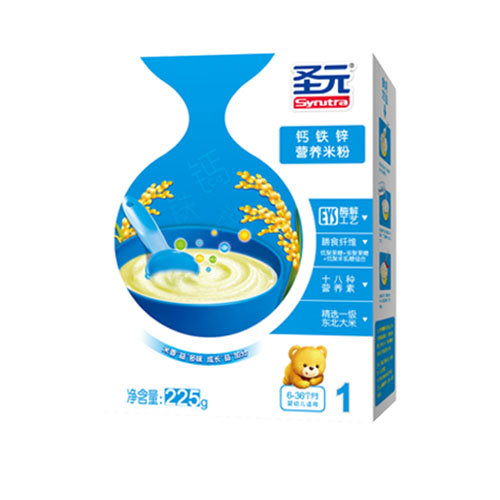 圣元钙铁锌营养米粉1段