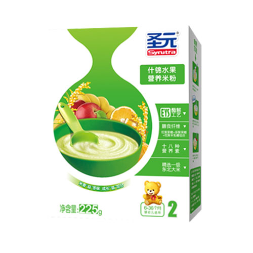 圣元什锦水果营养米粉2段