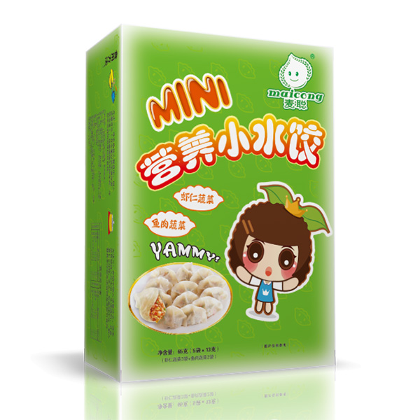 麦聪营养小水饺虾仁蔬菜+鱼肉蔬菜2