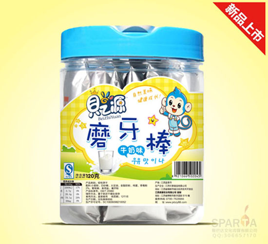贝之源磨牙棒牛奶味