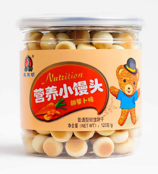 威尔顿120g胡萝卜味小馒头
