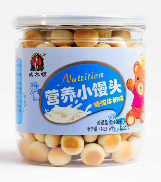 威尔顿120g特浓牛奶味小馒头