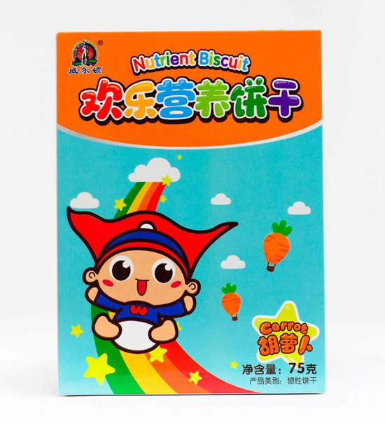 威尔顿75G欢乐营养饼干（胡萝卜味）