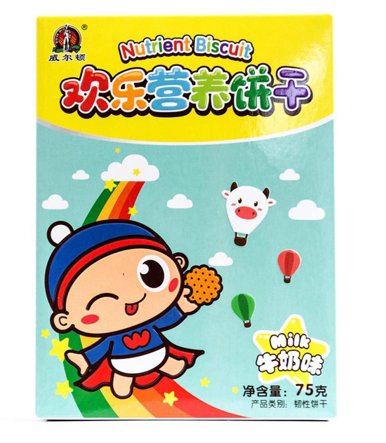威尔顿75G欢乐营养饼干（牛奶味）