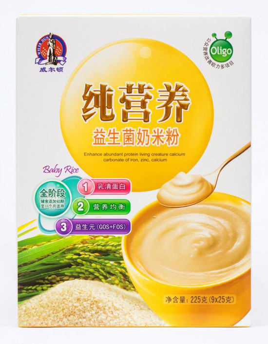 威尔顿225G纯营养益生菌奶米粉