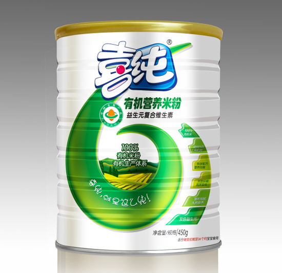 喜纯益生元复合维生素有机营养米粉