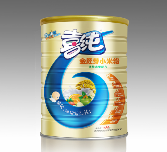 喜纯金胚芽多维水果配方小米粉