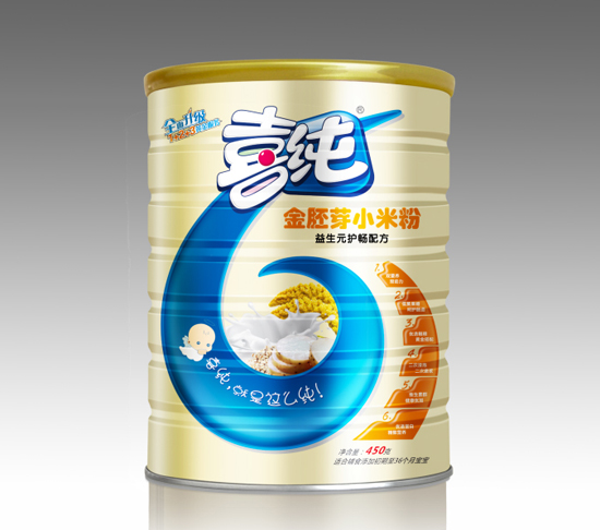 喜纯金胚芽益生元护畅配方小米粉