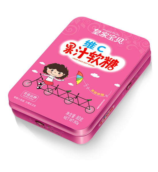 皇家宝贝维C果汁软糖果香草莓味