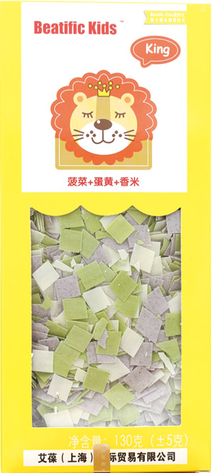 Beatific-Kids菠菜+蛋黄+香米面