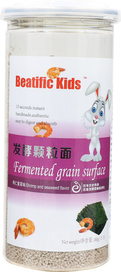 Beatific-Kids虾仁紫菜味发酵颗粒面
