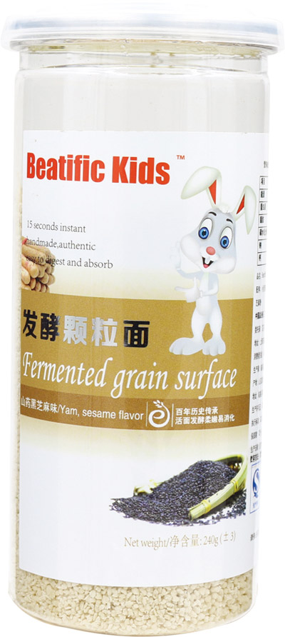 山药黑芝麻味发酵颗粒面