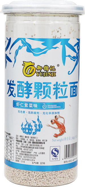 御锦记虾仁紫菜味发酵颗粒面