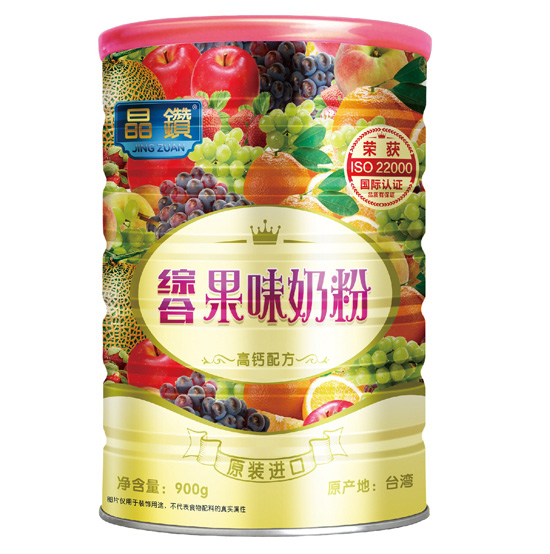 晶钻果味奶粉