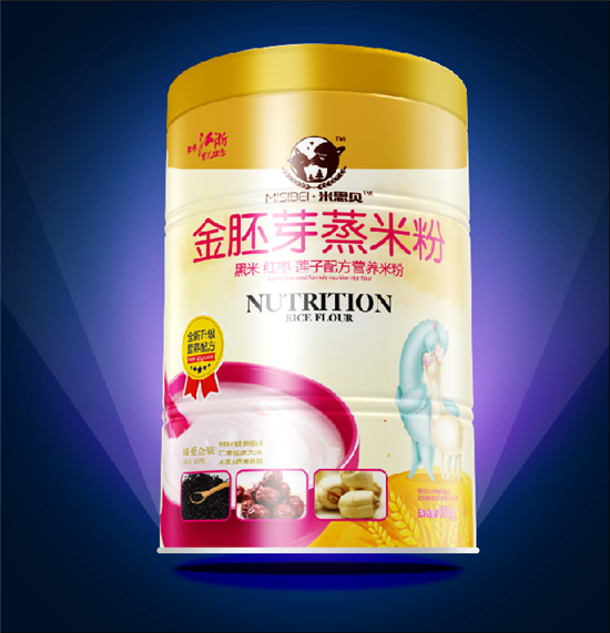 米思贝金胚芽蒸米粉黑米红枣莲子配方
