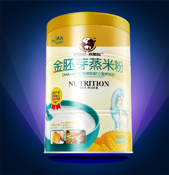 米思贝金胚芽蒸米粉蛋黄核桃配方