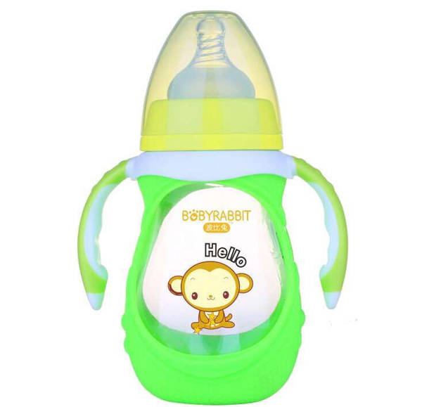 波比兔宽口防摔玻璃奶瓶150ML