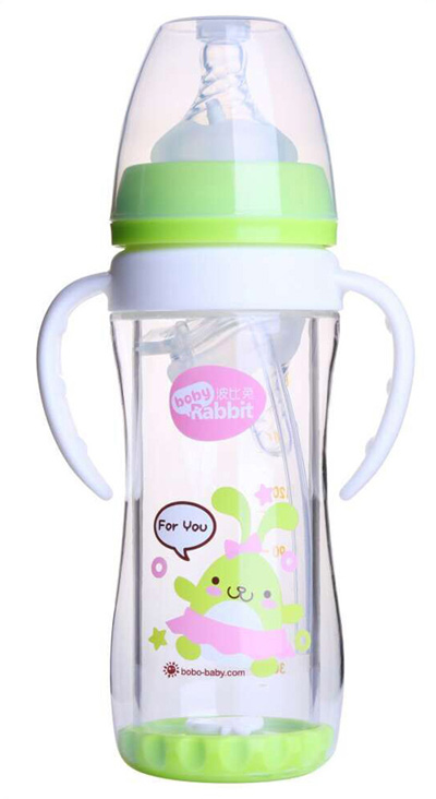 波比兔双层玻璃奶瓶220ML
