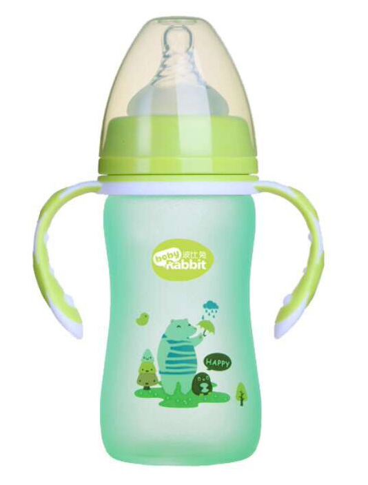 波比兔感温安全玻璃奶瓶240ML